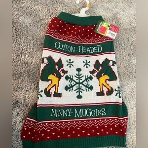 - Elf dog Christmas sweater